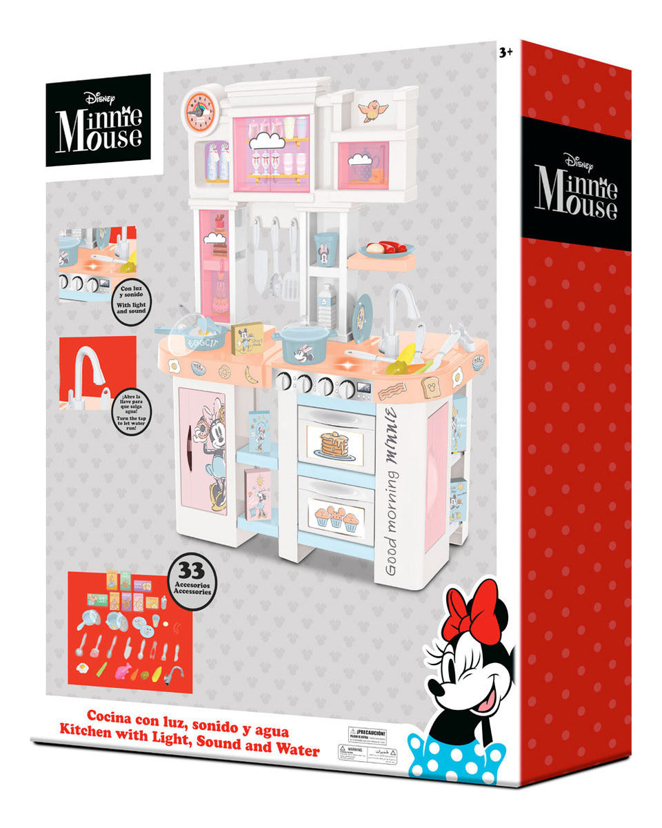Disney Minnie Cocinita Grande Infantil Rosa Con Luz, Sonido