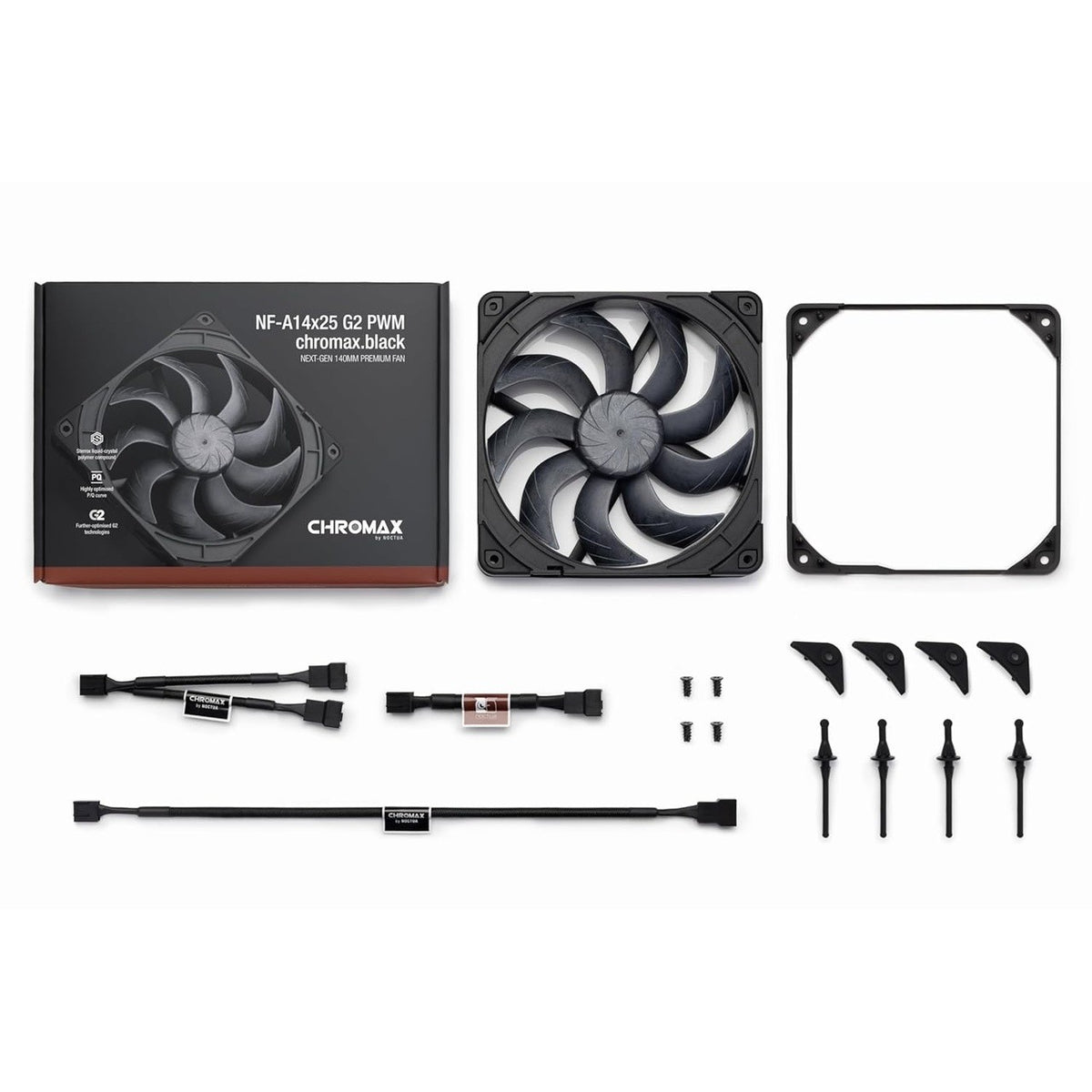 Noctua NF-A14x25 G2 PWM CH.BK · Ventilador 140 mm