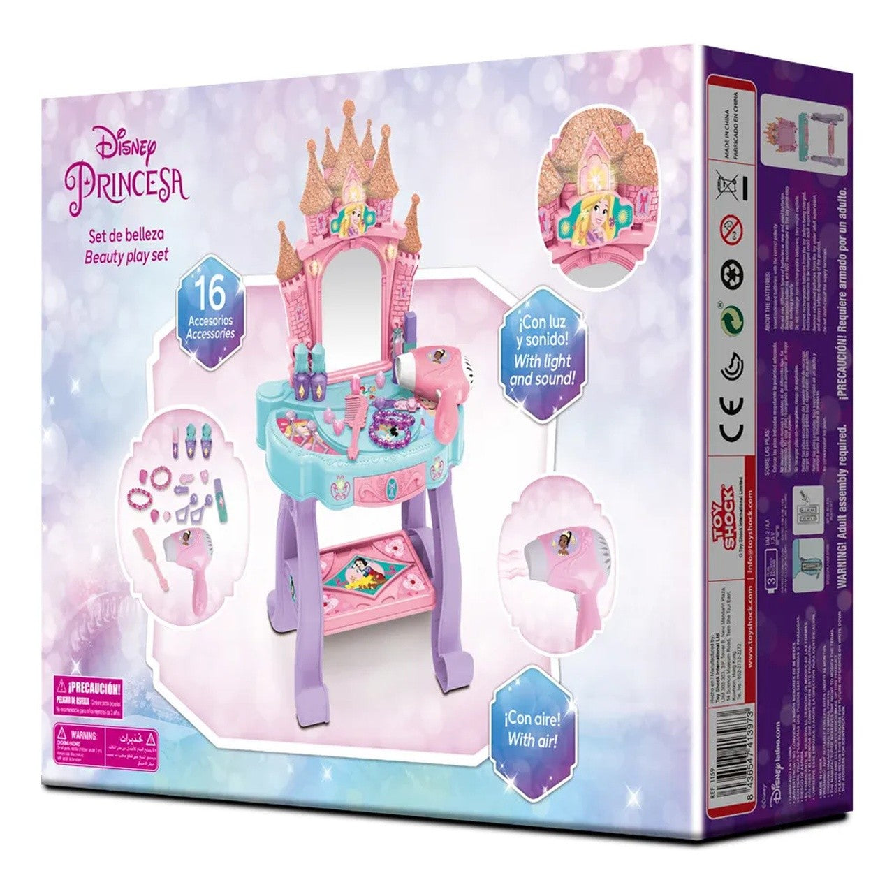 Tocador de Belleza Disney Princesas · con Luz, Sonido y Aire
