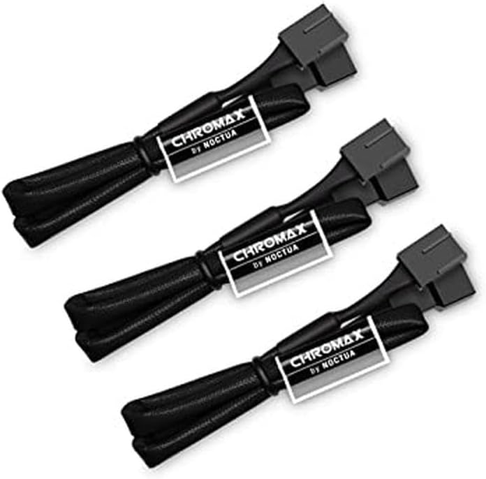 Noctua - 4 Cables de Extension NA-SEC1 CHROMAX.BLACK