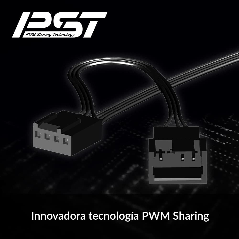 Arctic - Ventilador Bionix P12 PWM PST A-RGB (Black) - 3 PACK