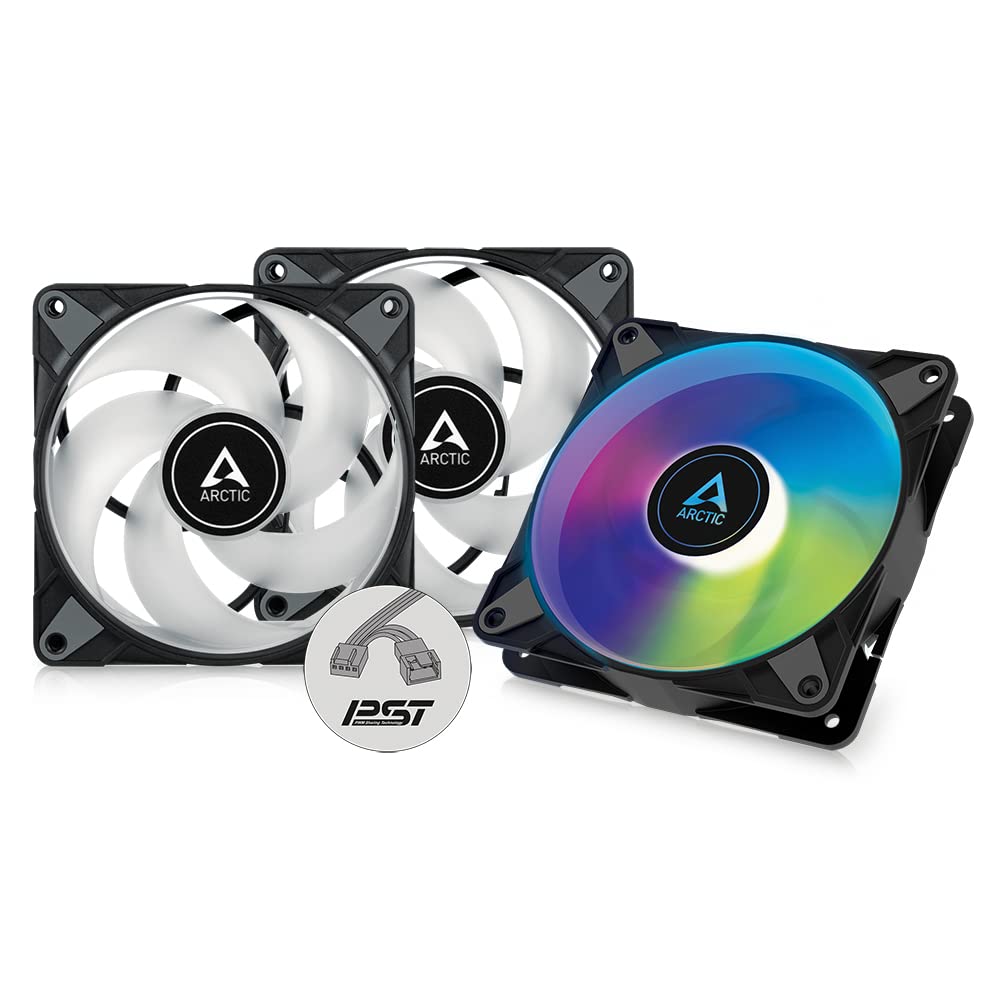 Arctic - Ventilador Bionix P12 PWM PST A-RGB (Black) - 3 PACK