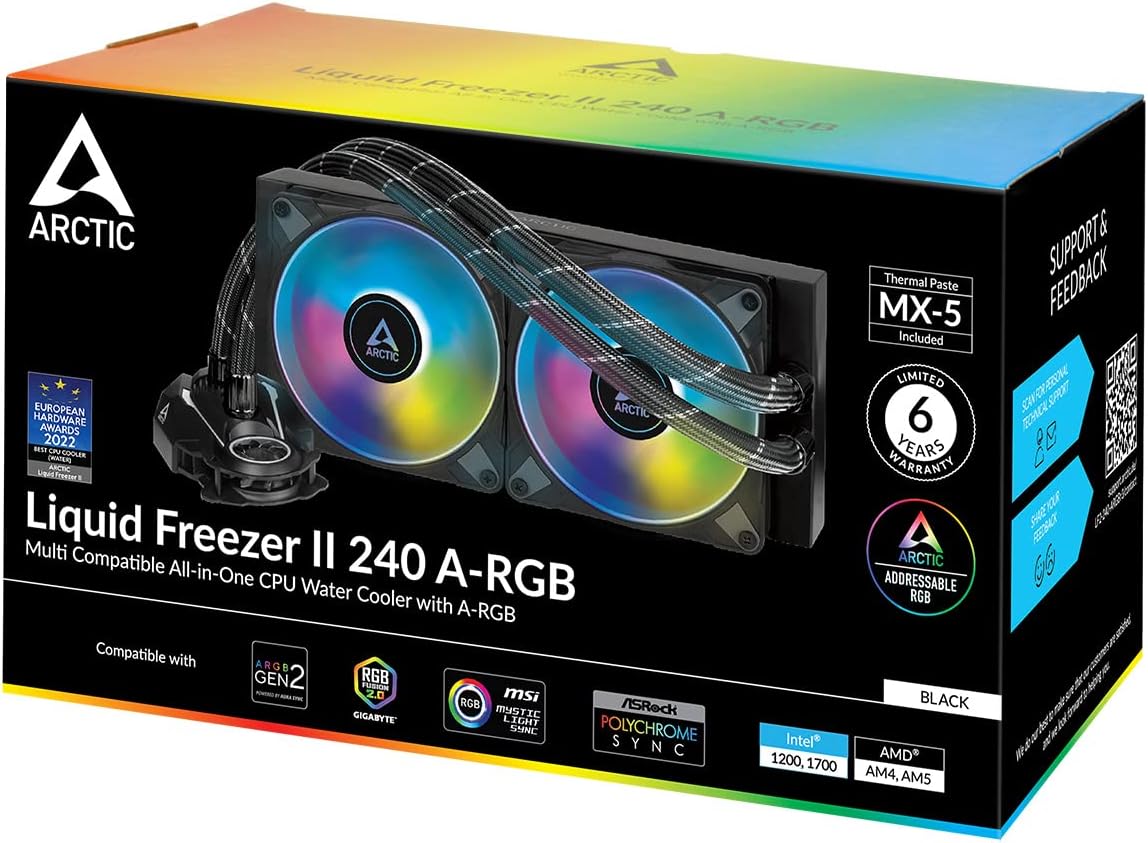ARCTIC DISIPADOR LIQUIDO LIQUID FREEZER II - 240 A-RGB BLACK