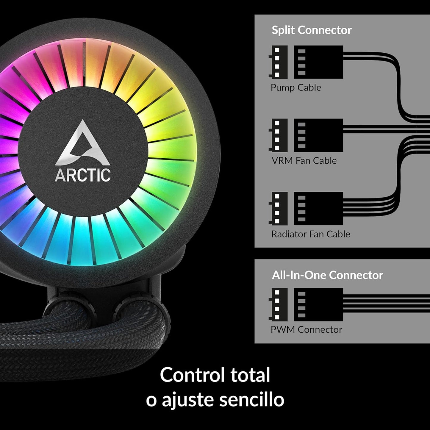 ARCTIC DISIPADOR LIQUIDO LIQUID FREEZER III - 240 A-RGB BLACK