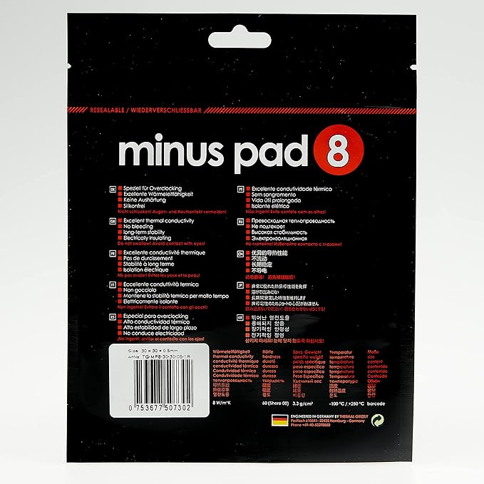 Thermal Grizzly - Thermal Pad MinusPad 8 100x100