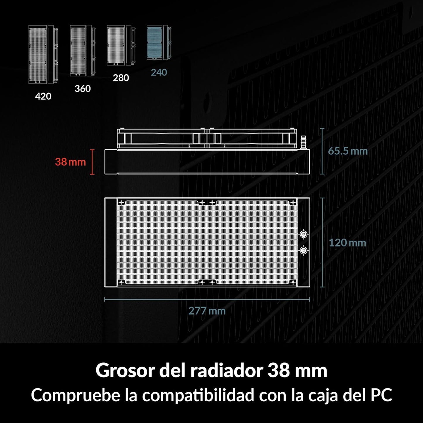 ARCTIC DISIPADOR LIQUIDO LIQUID FREEZER III - 240 A-RGB BLACK