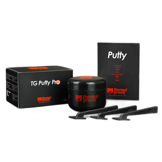 Thermal Grizzly TG Putty PRO -100 Gramos - Masilla Térmica Eléctrica No Conductora de Alto Rendimiento para Aplicaciones de GPU y PCB