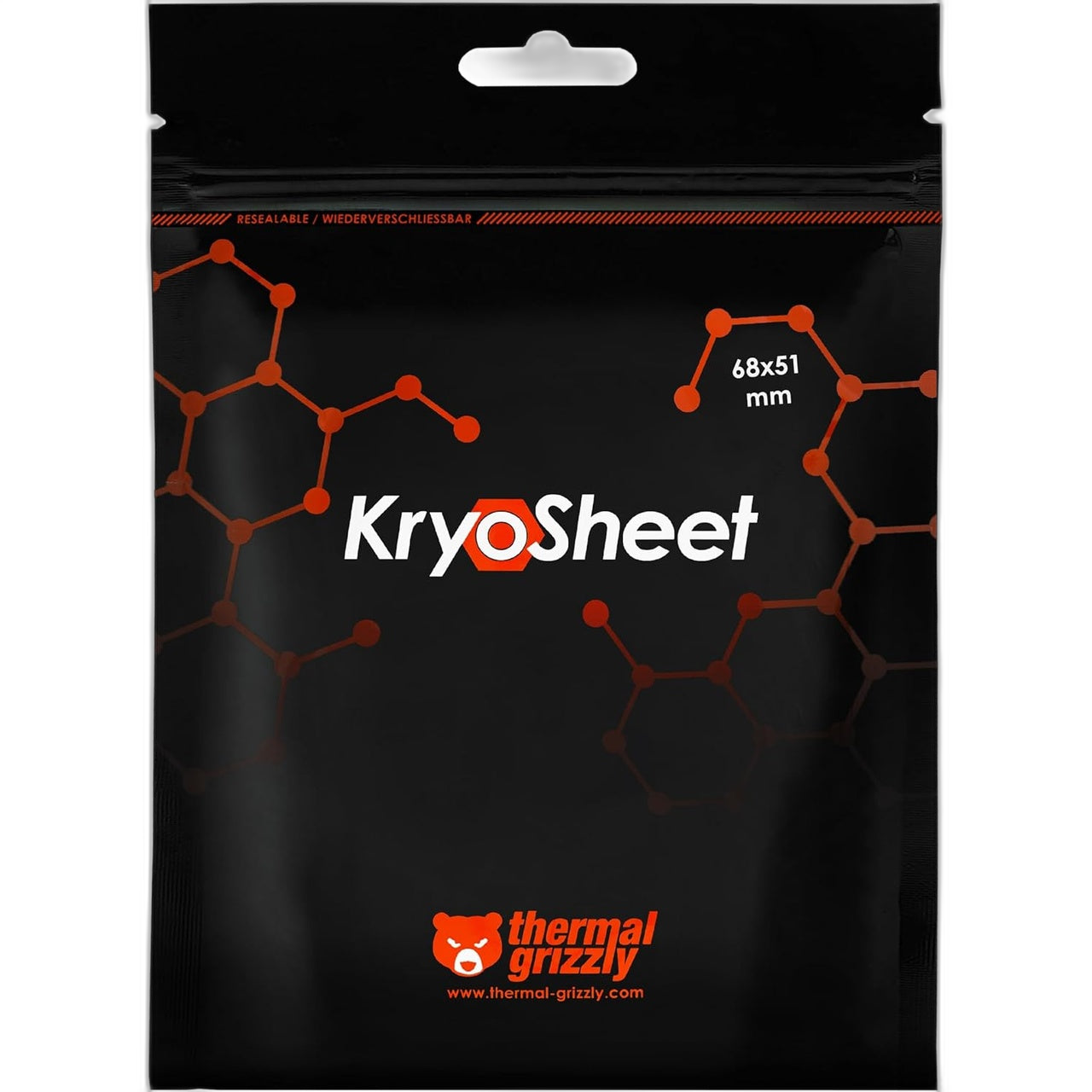 Thermal Grizzly Kryosheet · Pad Térmico de Grafeno 68 × 51 mm