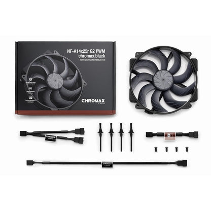 Noctua NF-A14x25r G2 PWM CH.BK · Ventilador 140 mm