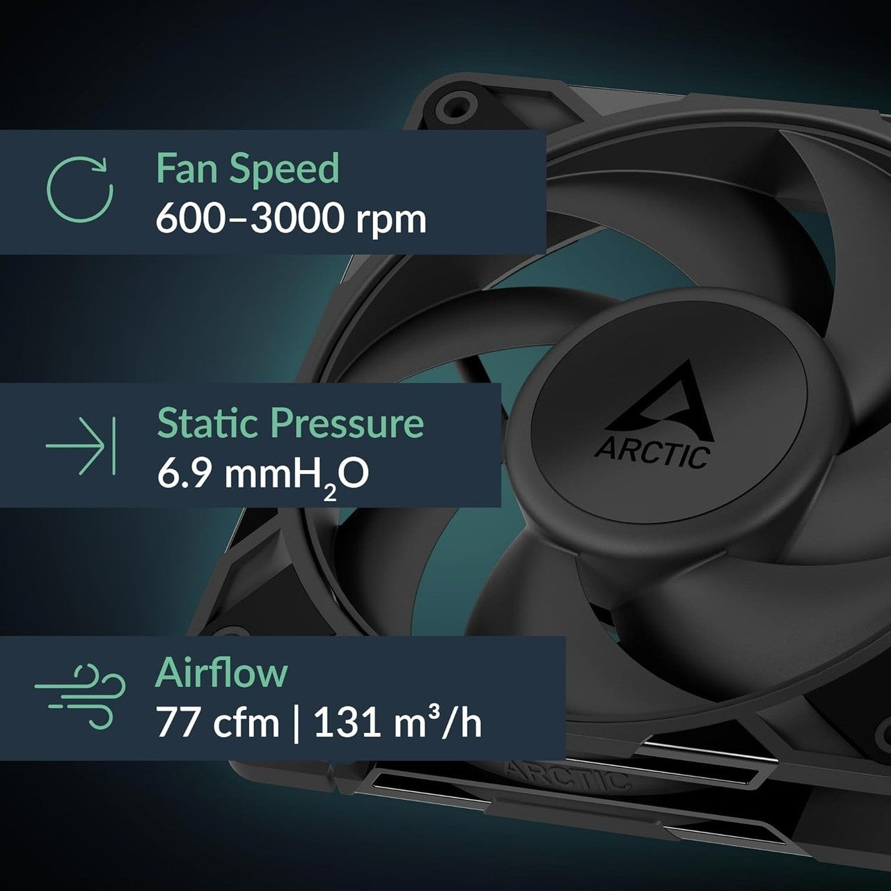 Arctic P12 PRO PST (5-Pack) · Ventilador 120 mm