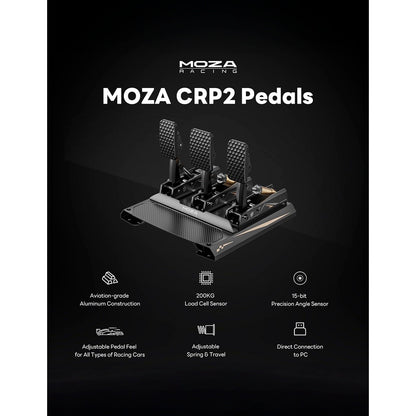 MOZA CRP2 · Pedales para Simulador