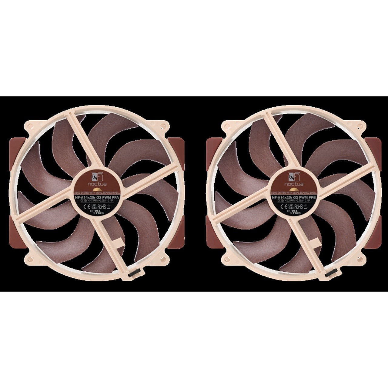 Noctua NF-A14x25r G2 PWM SX2-Pp · Ventilador 140 mm