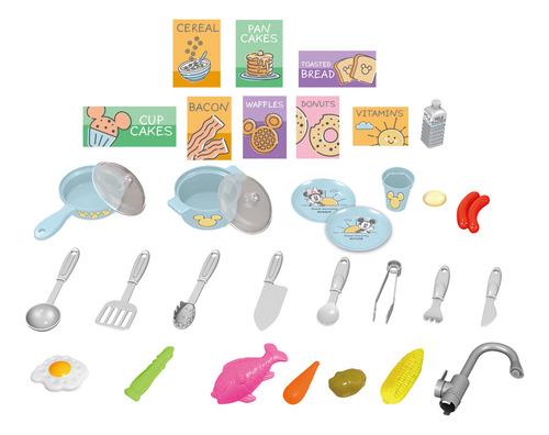 Disney Minnie Cocinita Grande Infantil Rosa Con Luz, Sonido