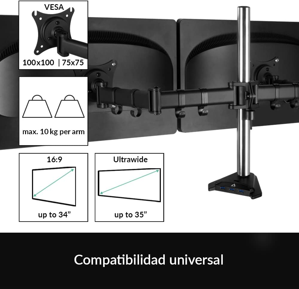 Arctic - Soporte TV Z2 Pro Gen 3 (MATT BLACK COATING)