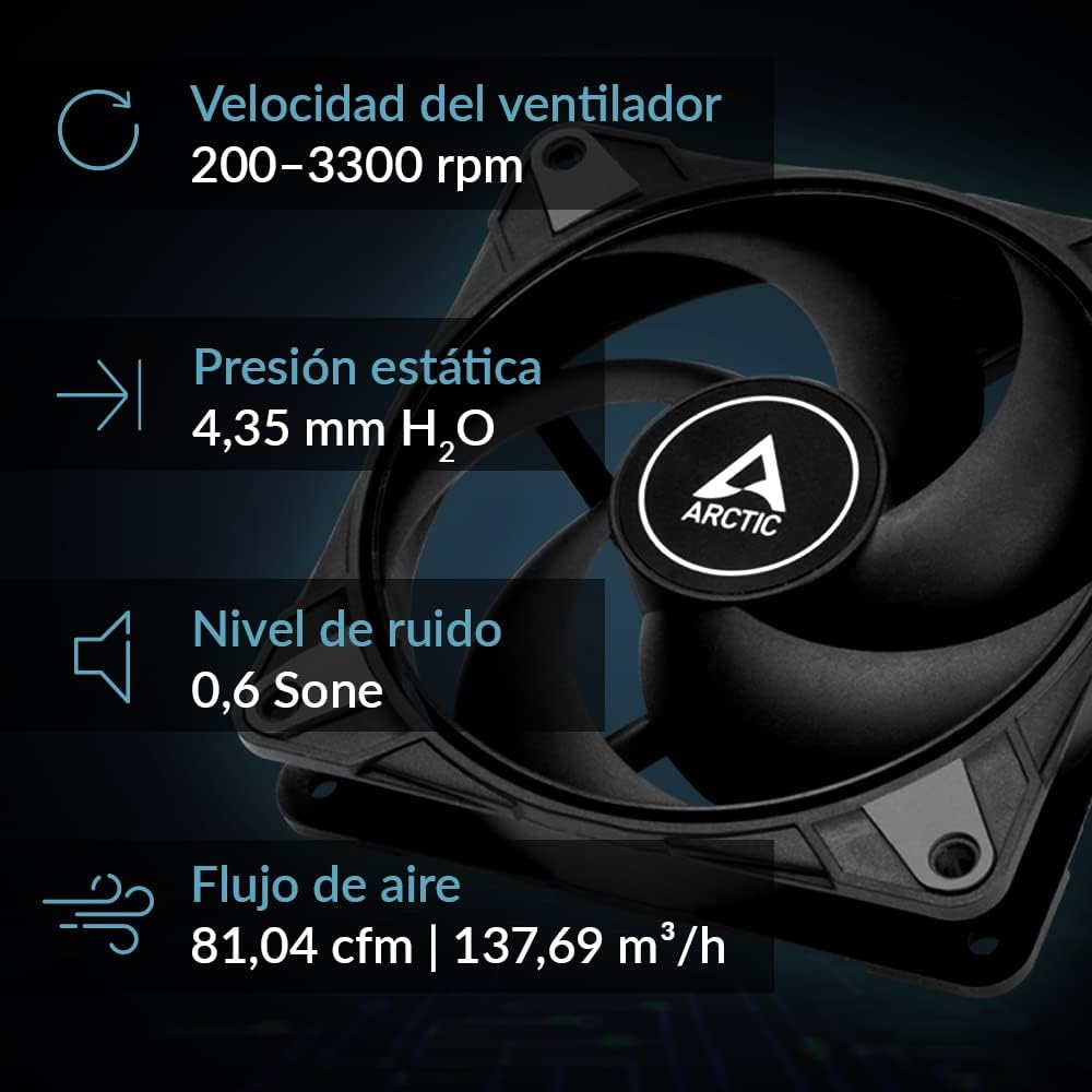 Arctic  - Ventilador Bionix P12 MAX (Black) PWM