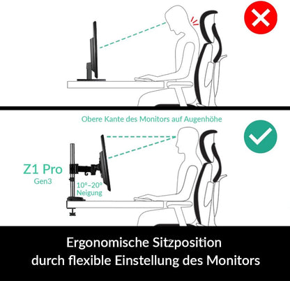 Arctic - Soporte TV Z1 Pro Gen 3 (MATT BLACK COATING)