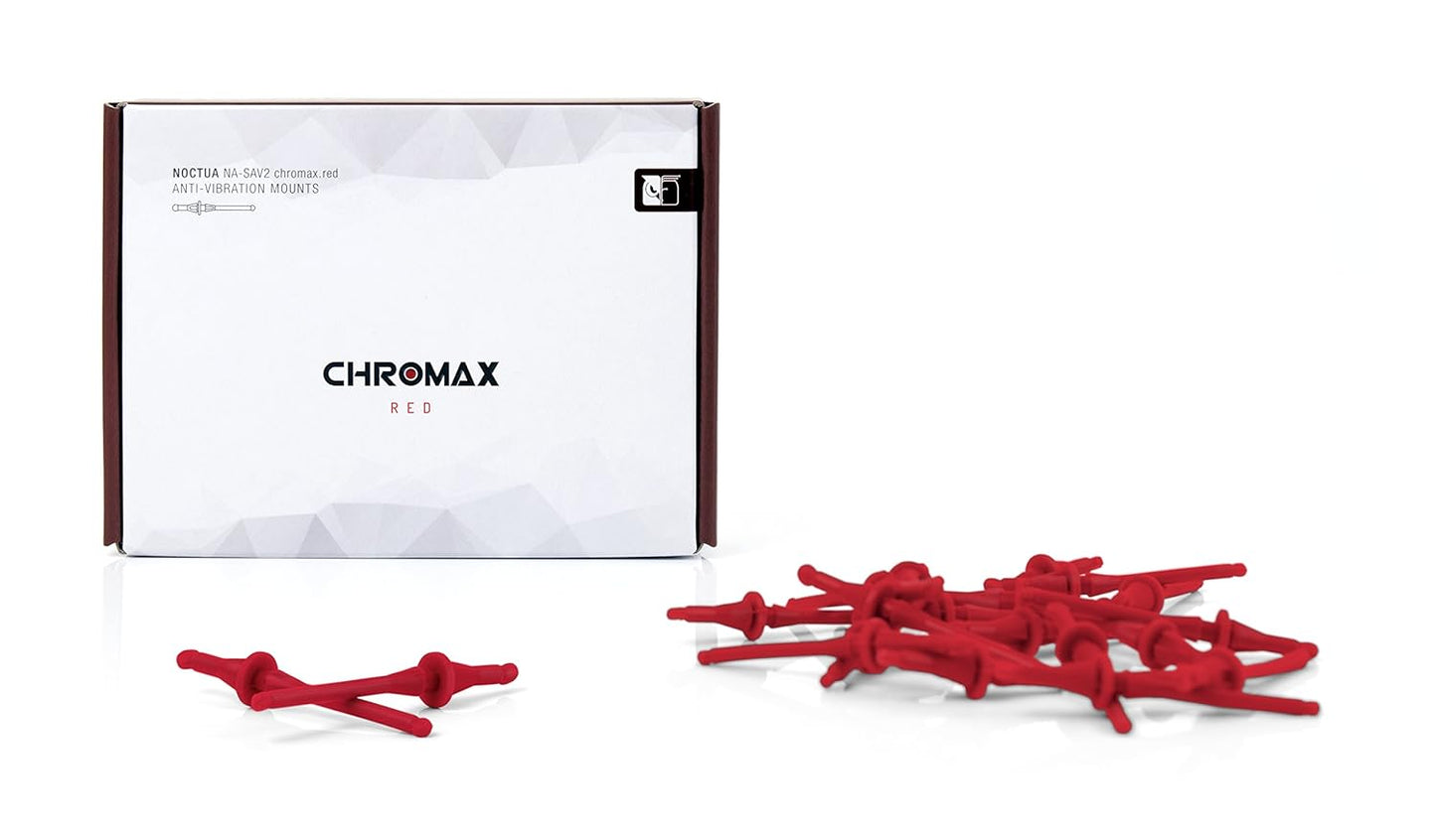 Noctua - Pads Anti-Vibracion Rojo NA-SAV2 CHROMAX.RED