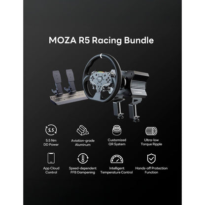 MOZA R5 Bundle · Simulador de Carreras