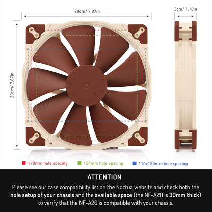 Noctua - Ventilador NF-A20 PWM