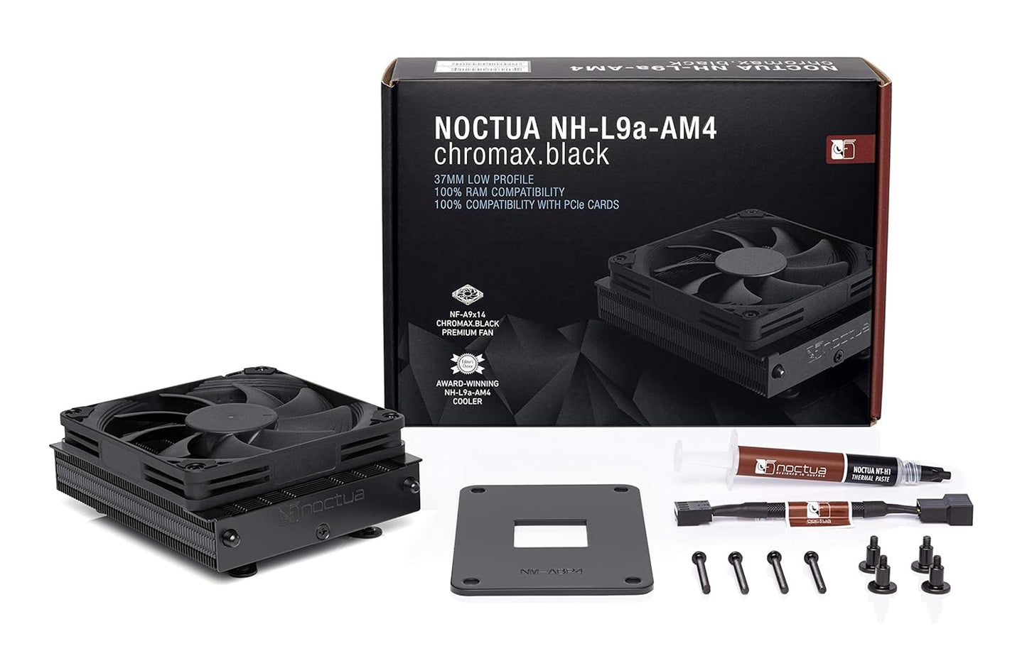 Noctua - Disipador de Aire NH-L9a-AM4 CHROMAX.BLACK