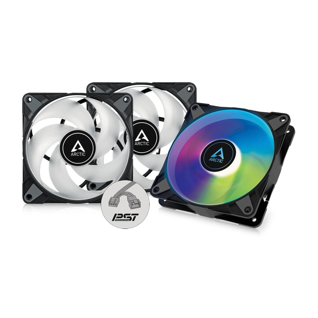 Arctic - Ventilador Bionix P12 PWM PST A-RGB (Black) - 3 Pack