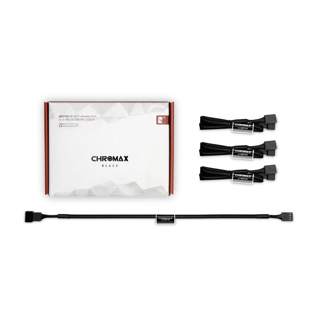 Noctua 4 Cables de Extensión NA-SEC1 CH.BK