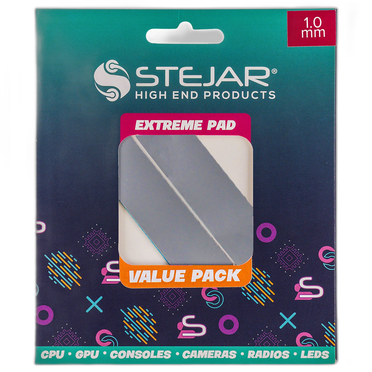 Stejar Thermal PAD 120X20X3.0MM 12.8 W/MK Extreme Alto Rendimiento Value Pack