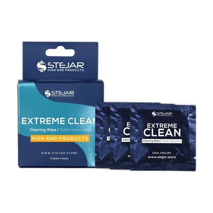 Stejar - Caja Toallas Húmedas Extreme Clean de Alcohol Isopropílico para Limpieza de Pasta Térmica