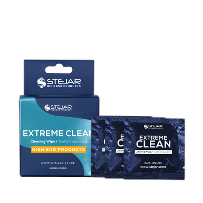 Stejar - Caja Toallas Húmedas Extreme Clean de Alcohol Isopropílico para Limpieza de Pasta Térmica
