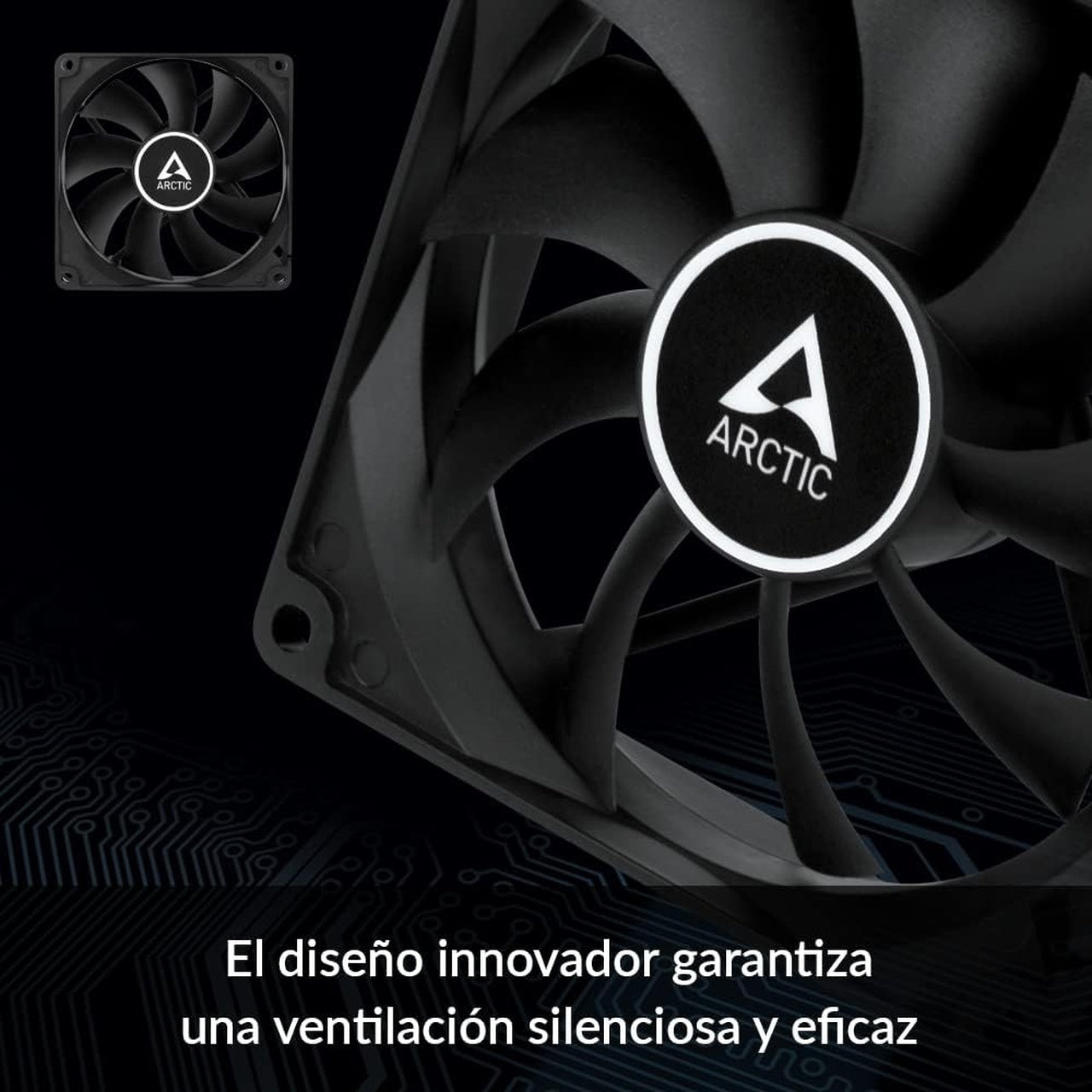 Arctic Ventilador F9 (Black) - 5 Pack