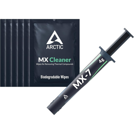 Arctic MX-7 · Pasta Térmica (4 g) + 6 Toallitas MX Cleaner
