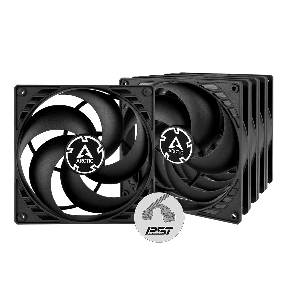 Arctic P14 · Ventilador 140 mm PWM PST (Negro, 5-Pack)