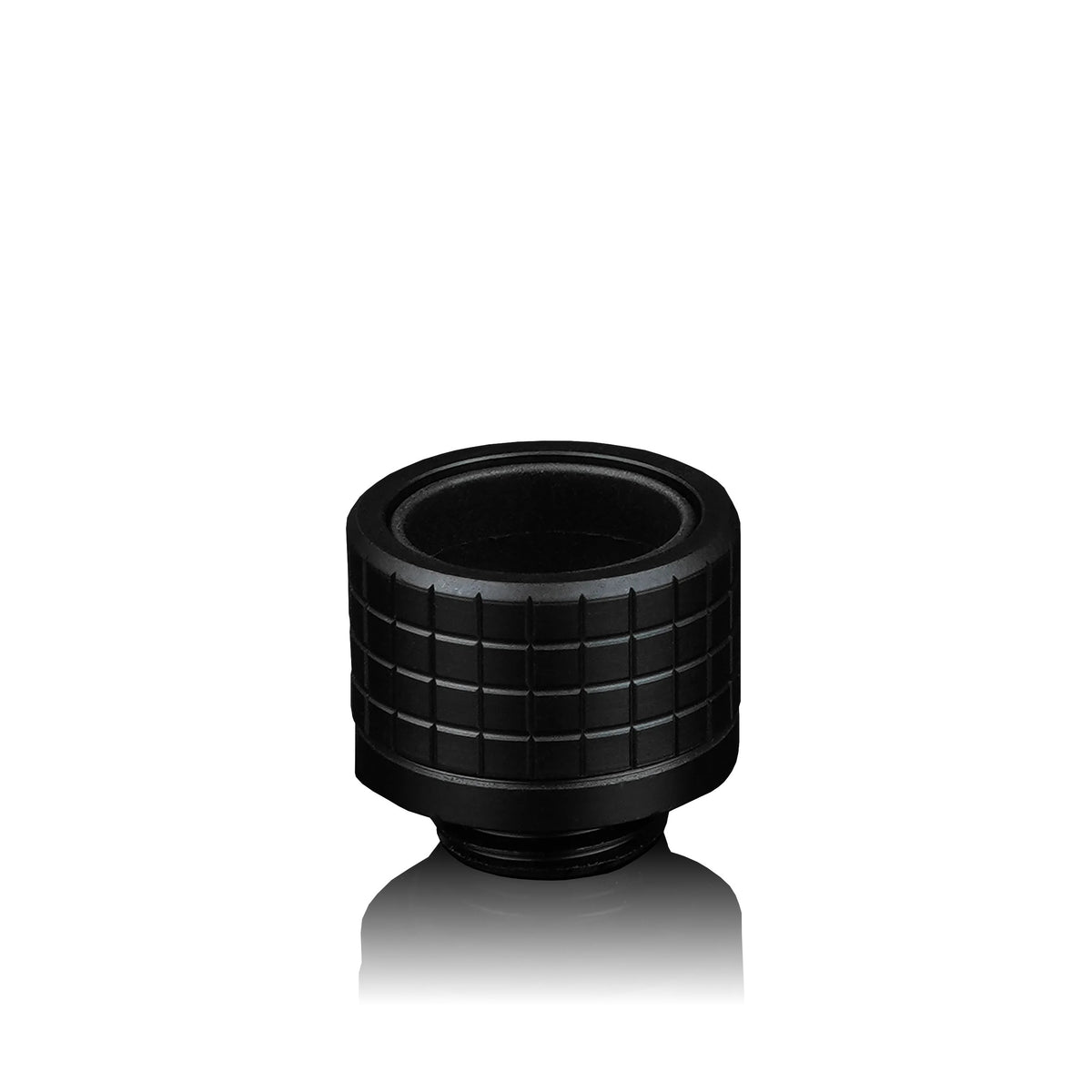 Thermal Grizzly DeltaMate Fitting HT16 Negro — Conector para tubo rígido (hard-tube) 16 mm, rosca G1/4"