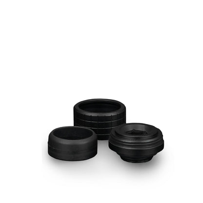 Thermal Grizzly DeltaMate Fitting HT16 Negro — Conector para tubo rígido (hard-tube) 16 mm, rosca G1/4"