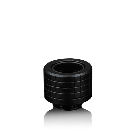 Thermal Grizzly DeltaMate Fitting HT14 Negro — Conector para tubo rígido (hard-tube) 14 mm, rosca G1/4"