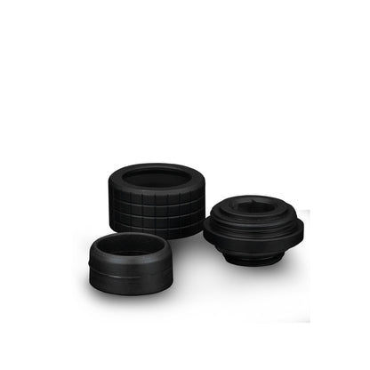 Thermal Grizzly DeltaMate Fitting HT14 Negro — Conector para tubo rígido (hard-tube) 14 mm, rosca G1/4"