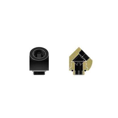 Thermal Grizzly DeltaMate Rotary - Adaptador Rotativo 45°, Negro (G1/4")