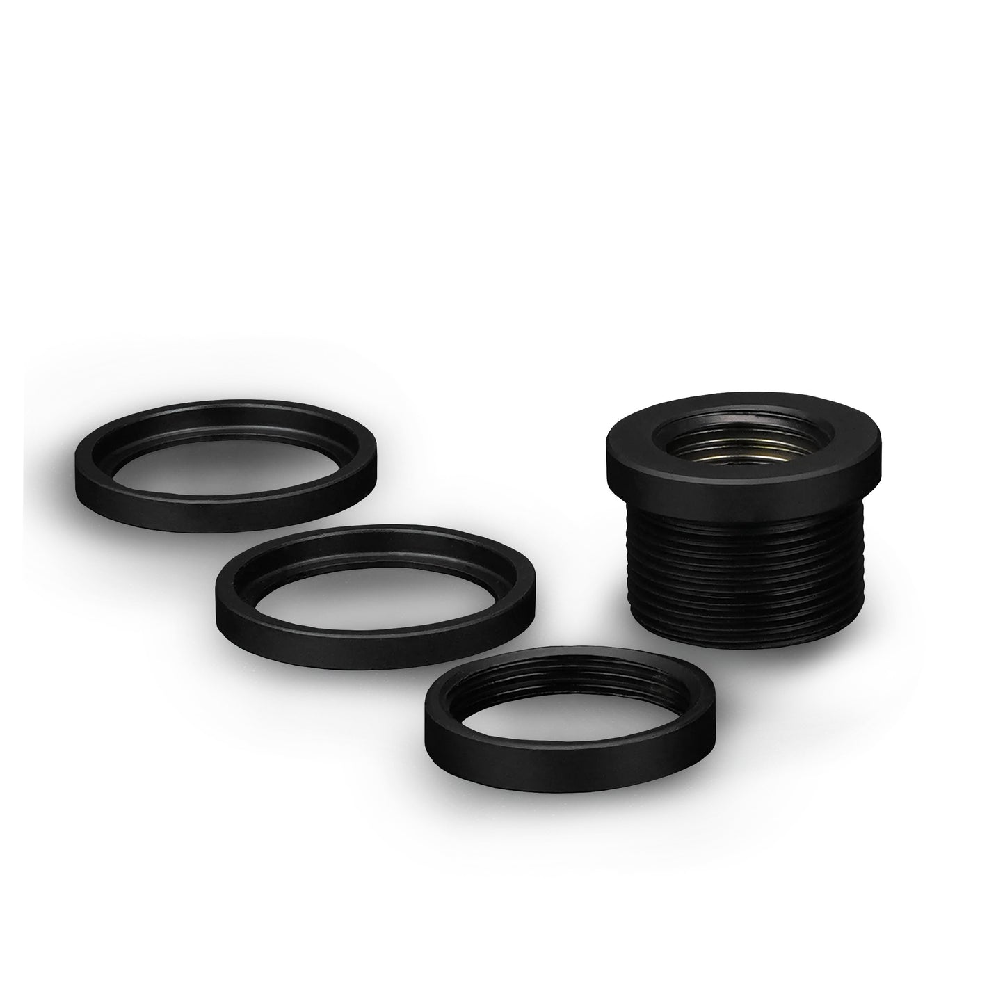 Thermal Grizzly DeltaMate - Conector Pasamuros (Pass-Through) G1/4" - Negro