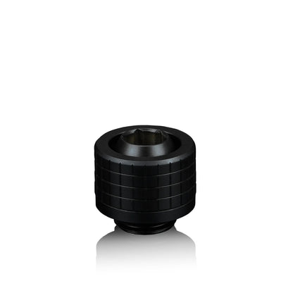 Thermal Grizzly DeltaMate Fitting ST13 Negro — Conector para tubo blando (soft-tube) 13/10 mm, rosca G1/4"