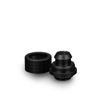 Thermal Grizzly DeltaMate Fitting ST13 Negro — Conector para tubo blando (soft-tube) 13/10 mm, rosca G1/4"