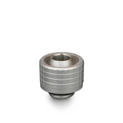 Thermal Grizzly DeltaMate Fitting ST16 Níquel Mate — Conector para tubo blando (soft-tube) 16/10 mm, rosca G1/4"