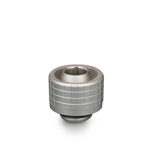 Thermal Grizzly DeltaMate Fitting ST16 Níquel Mate — Conector para tubo blando (soft-tube) 16/10 mm, rosca G1/4"