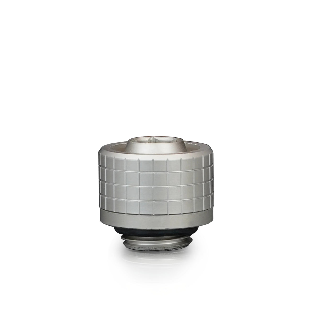 Thermal Grizzly DeltaMate Fitting ST16 Níquel Mate — Conector para tubo blando (soft-tube) 16/10 mm, rosca G1/4"