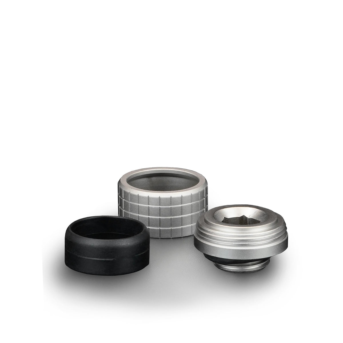 Thermal Grizzly DeltaMate Fitting HT16 Níquel Mate — Conector para tubo rígido (hard-tube) 16 mm, rosca G1/4"