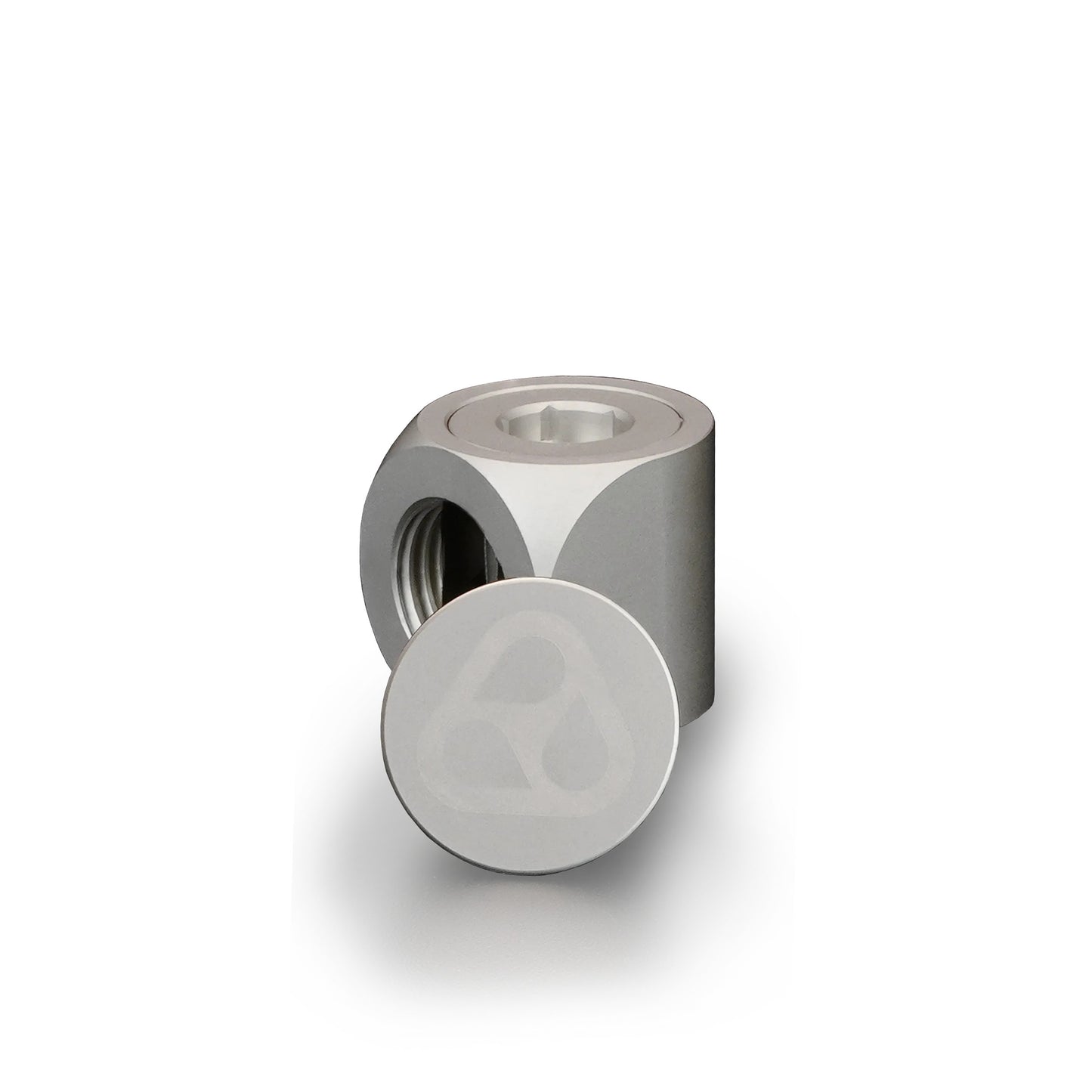 Thermal Grizzly DeltaMate Rotary - Adaptador Rotativo 90°, Níquel Mate (G1/4")