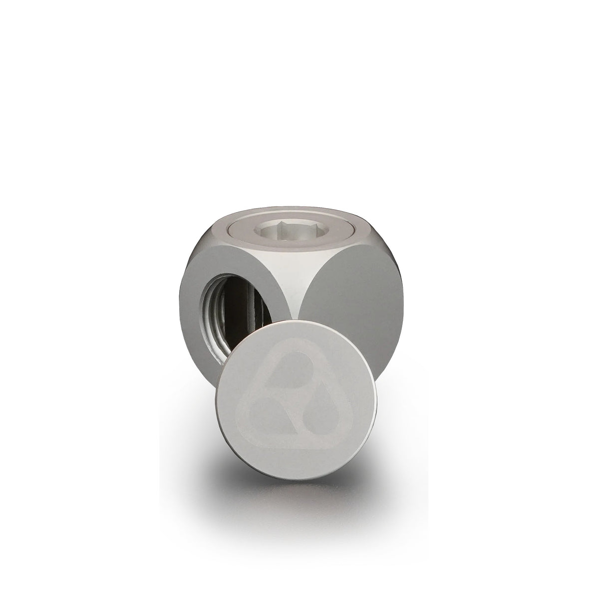 Thermal Grizzly DeltaMate Rotary - Adaptador Rotativo en T, Níquel Mate (G1/4")