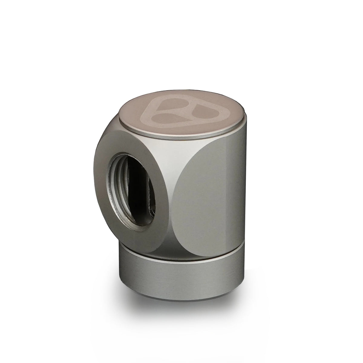 Thermal Grizzly DeltaMate Rotary - Adaptador Rotativo FF90° (hembra-hembra 90°), Níquel Mate (G1/4")