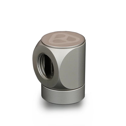 Thermal Grizzly DeltaMate Rotary - Adaptador Rotativo FF90° (hembra-hembra 90°), Níquel Mate (G1/4")