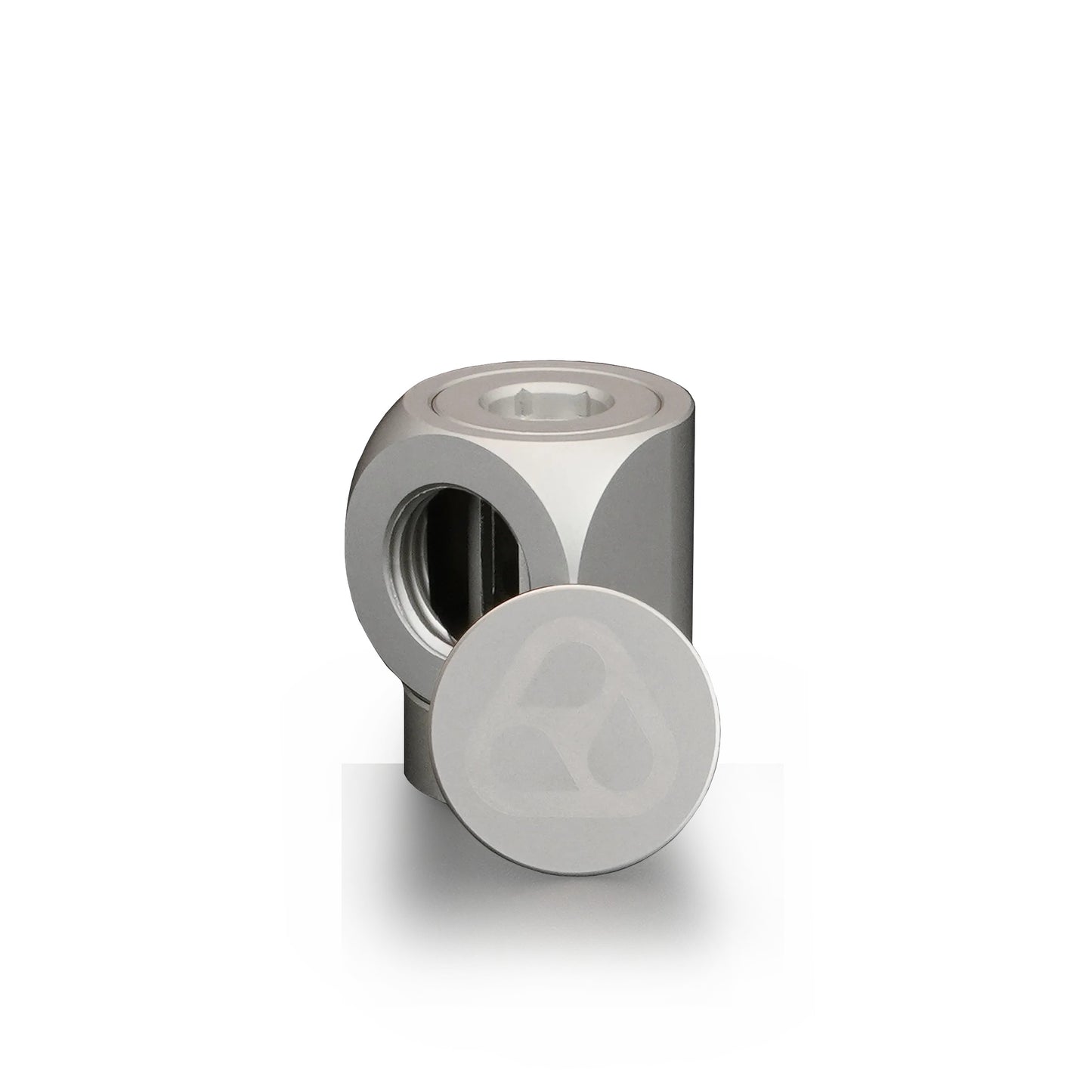 Thermal Grizzly DeltaMate Rotary - Adaptador Rotativo FF90° (hembra-hembra 90°), Níquel Mate (G1/4")