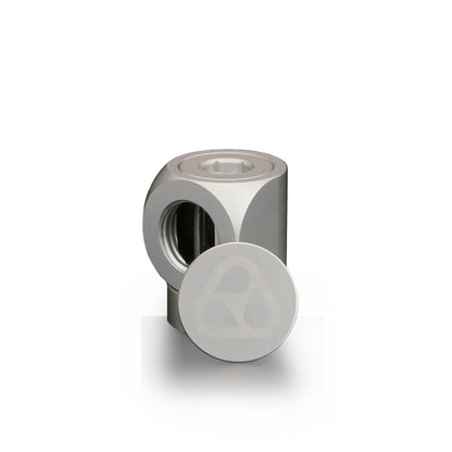 Thermal Grizzly DeltaMate Rotary - Adaptador Rotativo FF90° (hembra-hembra 90°), Níquel Mate (G1/4")